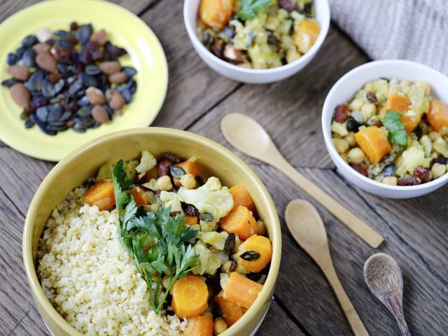 Couscous de boulgour, pois chiches et légumes d’hiver par Markal Couscous de boulgour, pois chiches et légumes d’hiver par Markal